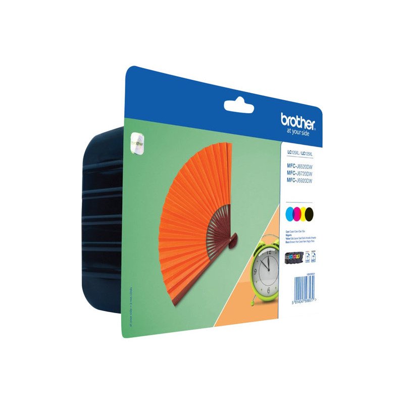 Brother LC129XLVALBP value pack di cartucce d'inchiostro (4 pz.), nero, ciano, magenta, giallo, blister