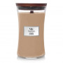 WoodWick Cashmere candela grande, 610 g, marrone