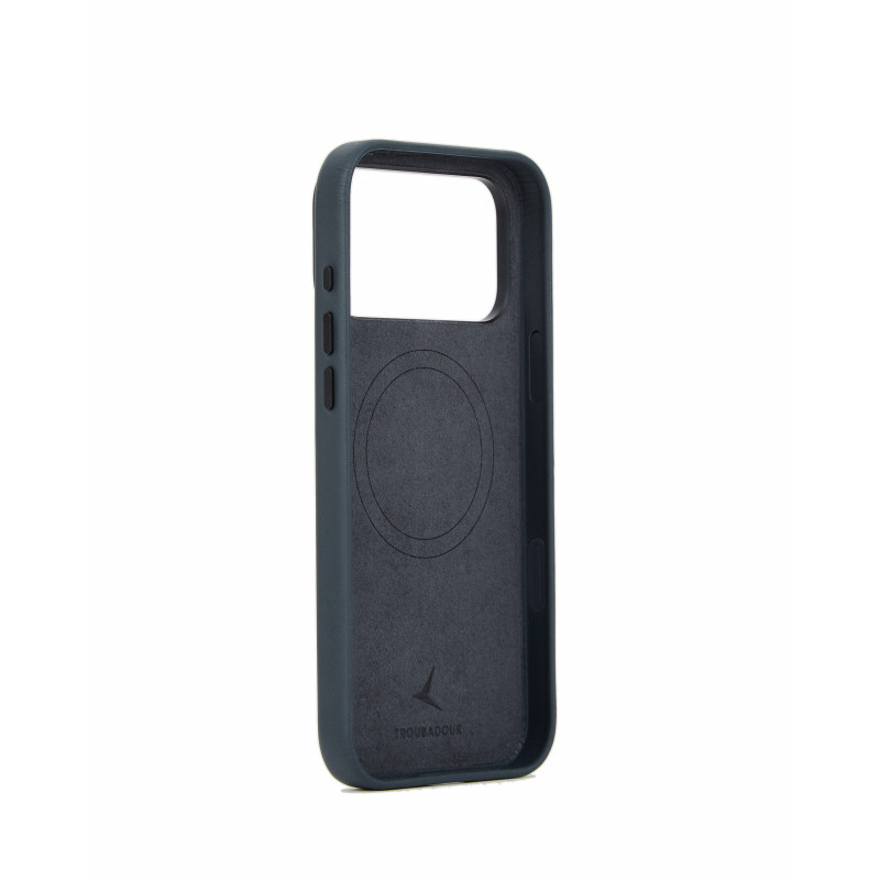 Mujjo Troubadour custodia in pelle per Apple iPhone 18 Pro Max / 17 Pro Max, MagSafe, basalto
