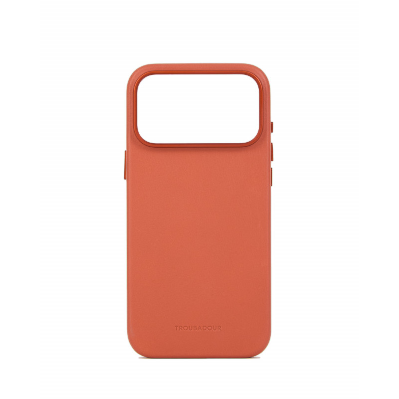 Mujjo Troubadour custodia in pelle per Apple iPhone 18 Pro Max / 17 Pro Max, MagSafe, terracotta