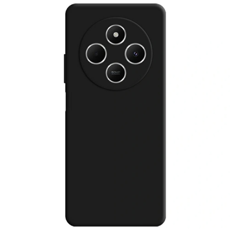 3MK Silicone Case custodia in silicone per smartphone Xiaomi Redmi 14C / Redmi A4 5G, nera