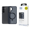 3MK Smoke Case Mag&Stand custodia per smartphone Samsung Galaxy S25+, nera