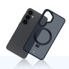 3MK Smoke Case Mag&Stand custodia per smartphone Samsung Galaxy S25+, nera