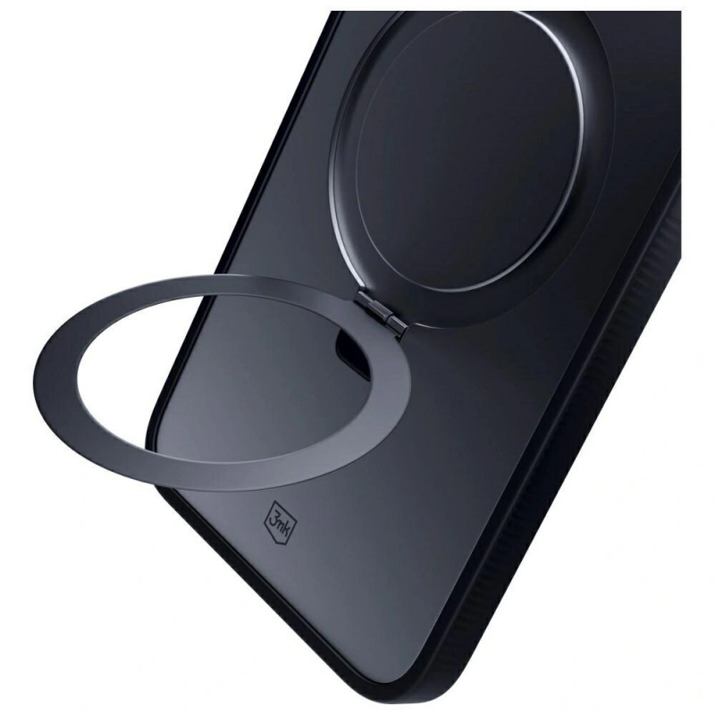 3MK Smoke Case Mag&Stand custodia per smartphone Samsung Galaxy S25 Ultra, nera