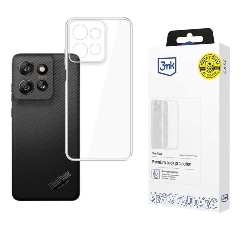 3MK Clear Case custodia per smartphone Motorola ThinkPhone25, trasparente