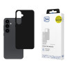 3MK Silicone Case custodia in silicone per Samsung Galaxy S25+, nera