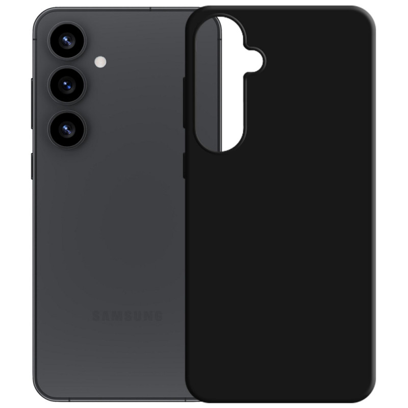 3MK Silicone Case custodia in silicone per Samsung Galaxy S25, nera