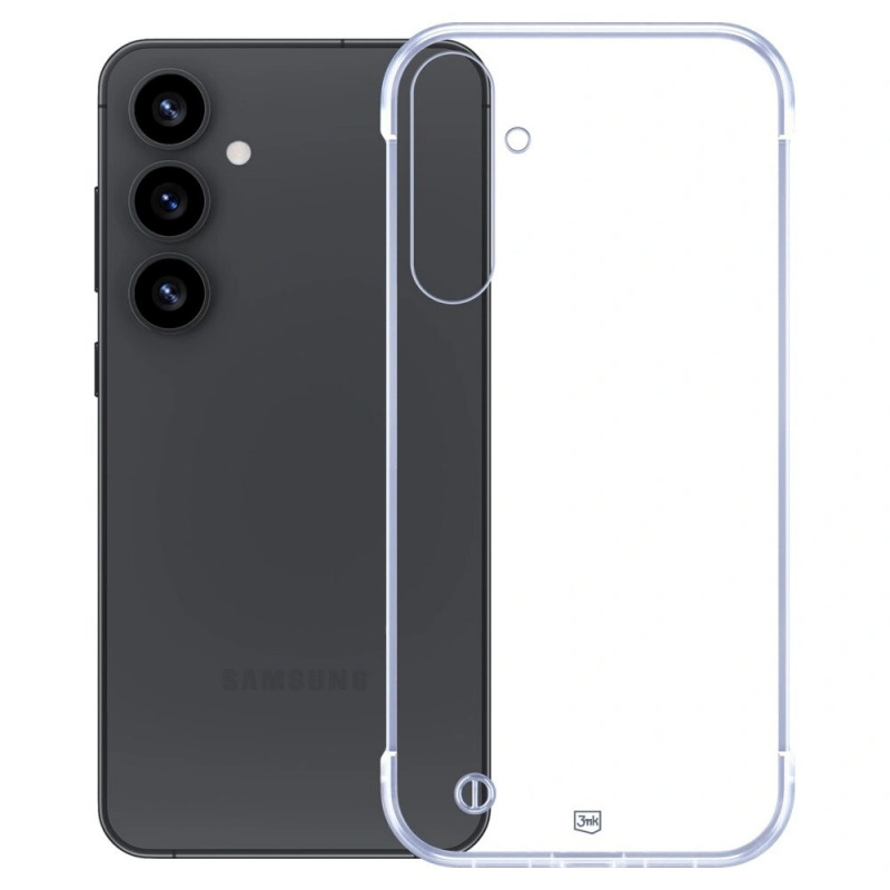 Custodia 3mk Just20g Clear Case per Samsung Galaxy S25+, trasparente