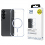 Custodia 3mk Just20g MagCase per Samsung Galaxy S25+, trasparente