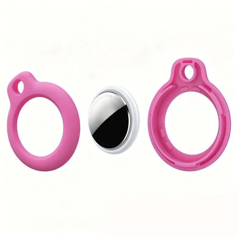 Tech-Protect Rough portachiavi protettivo per Apple AirTag 1 / 2, rosa