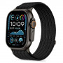 Tech-Protect Nylon Sport cinturino per Apple Watch 44/45/46/49 mm, nero