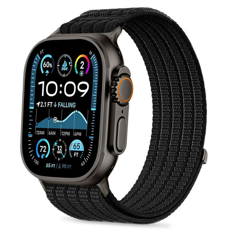 Tech-Protect Nylon Sport cinturino per Apple Watch 44/45/46/49 mm, nero