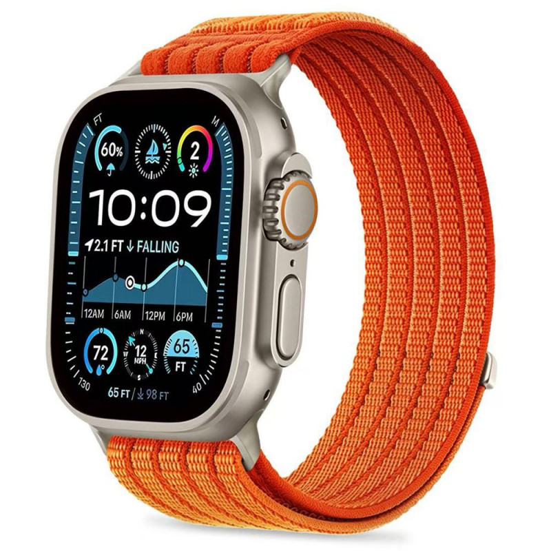 Tech-Protect Nylon Sport cinturino per Apple Watch 44/45/46/49 mm, arancione