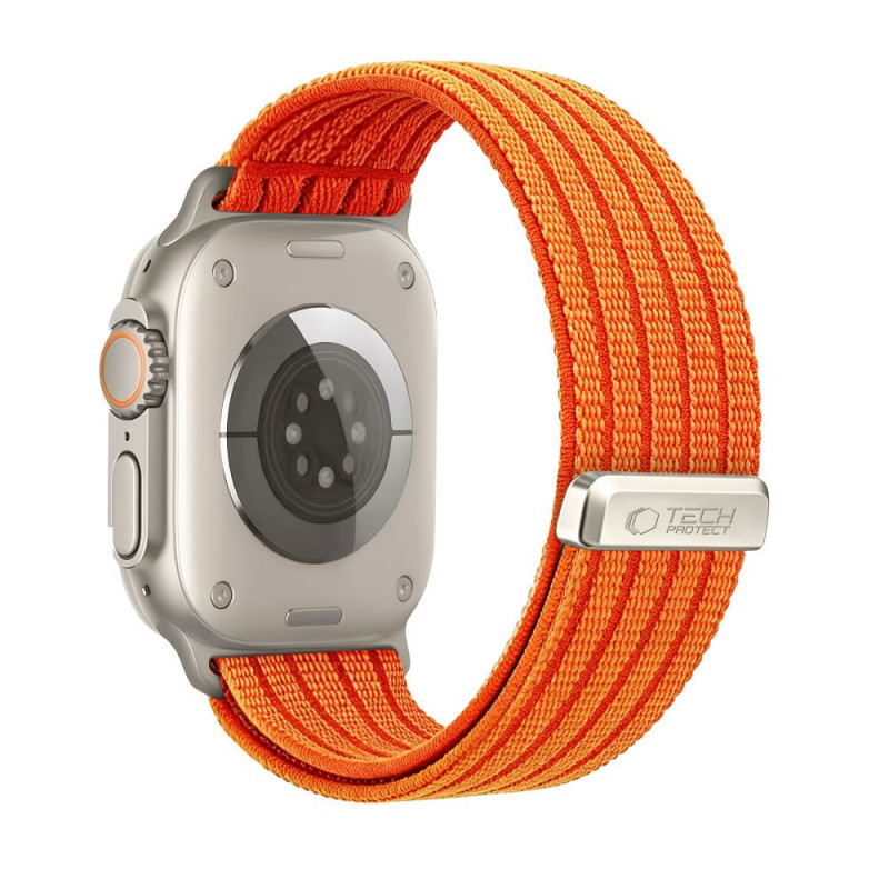 Tech-Protect Nylon Sport cinturino per Apple Watch 44/45/46/49 mm, arancione