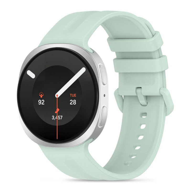 Tech-Protect Silicone Evo cinturino per Samsung Galaxy Watch 8 / 9 / Classic 40 / 44 / 46 mm, crema menta