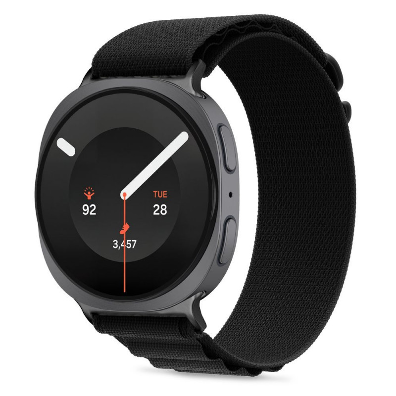 Tech-Protect Nylon Pro cinturino per Samsung Galaxy Watch 8 / 9 / Classic 40 / 44 / 46 mm, nero