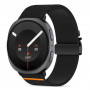 Tech-Protect Nylon Clasp cinturino per orologio per Samsung Galaxy Watch 8 / 9 / Classic 40 / 44 / 46 mm, nero