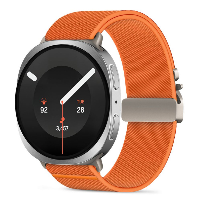 Tech-Protect Nylon Clasp cinturino per orologio per Samsung Galaxy Watch 8 / 9 / Classic 40 / 44 / 46 mm, arancione