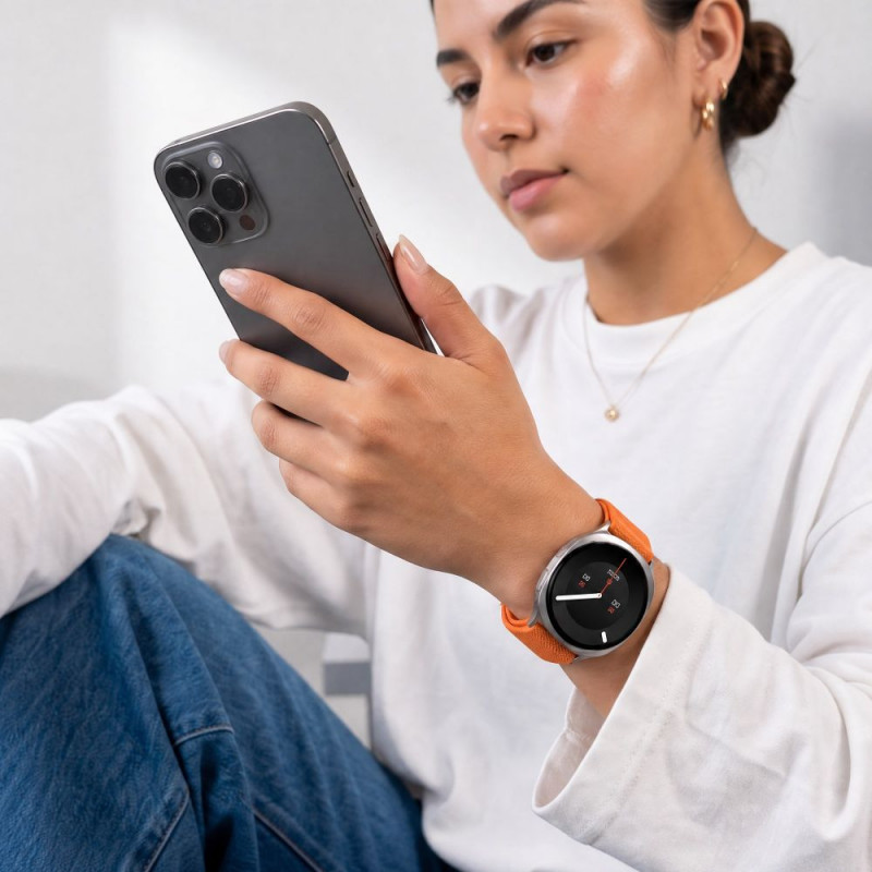 Tech-Protect Nylon Clasp cinturino per orologio per Samsung Galaxy Watch 8 / 9 / Classic 40 / 44 / 46 mm, arancione