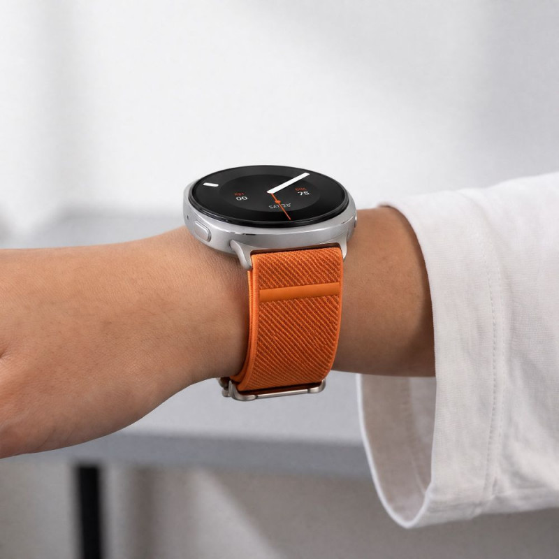 Tech-Protect Nylon Clasp cinturino per orologio per Samsung Galaxy Watch 8 / 9 / Classic 40 / 44 / 46 mm, arancione