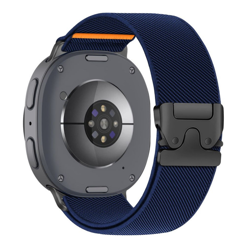 Tech-Protect Nylon Clasp cinturino per orologio per Samsung Galaxy Watch 8 / 9 / Classic 40 / 44 / 46 mm, blu navy