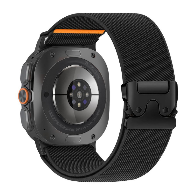 Tech-Protect Nylon Clasp cinturino per orologio per Samsung Galaxy Watch Ultra 1 / 2 2024-2026 47 mm, nero