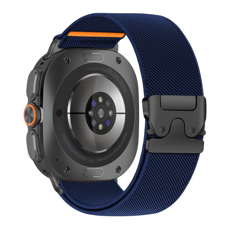 Tech-Protect Nylon Clasp cinturino per orologio per Samsung Galaxy Watch Ultra 1 / 2 2024-2026 47 mm, blu navy