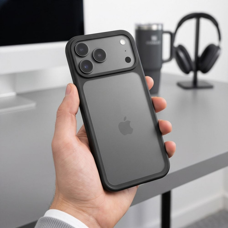 Tech-Protect Magmat CC custodia per Apple iPhone 17 Pro Max / 18 Pro Max, nero opaco