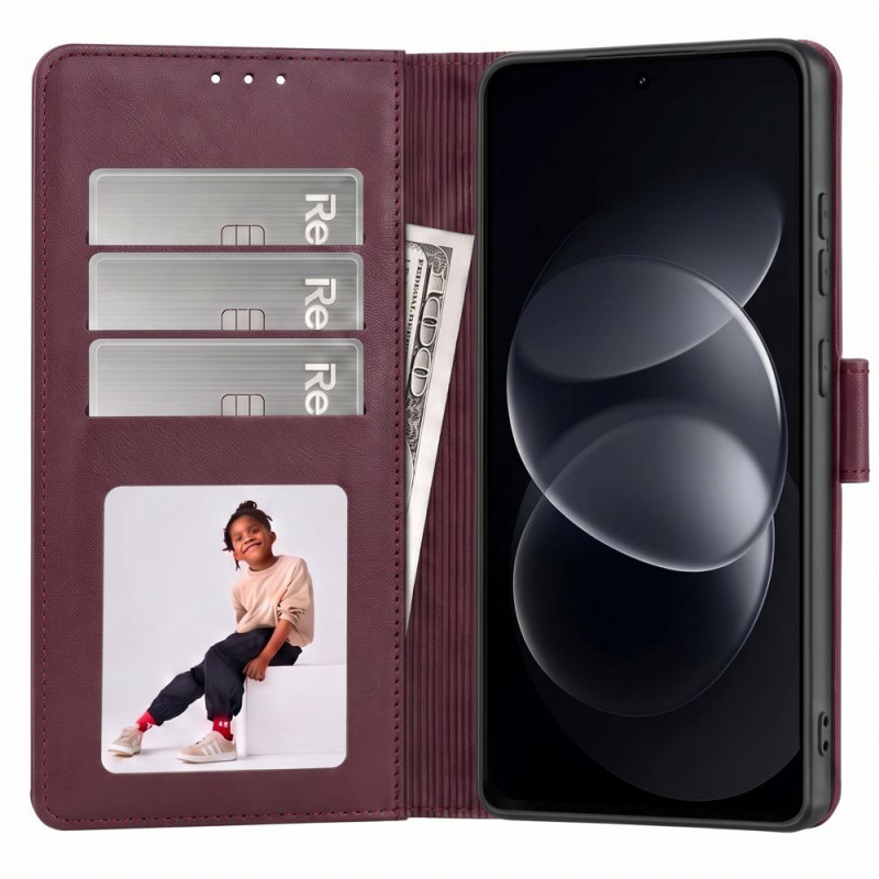 Tech-Protect Wallet custodia a portafoglio per Xiaomi Redmi Note 17 Pro 5G, bordeaux