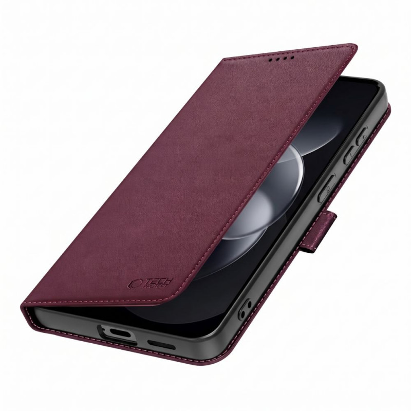 Tech-Protect Wallet custodia a portafoglio per Xiaomi Redmi Note 17 Pro 5G, bordeaux