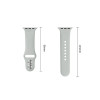 Tech-Protect Silicone cinturino per Apple Watch 8/9/10/11/12/SE 40/41/42 mm, grigio