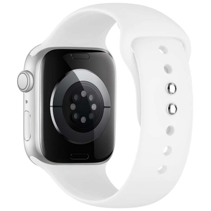 Tech-Protect Silicone cinturino per Apple Watch 8/9/10/11/12/SE 40/41/42 mm, bianco
