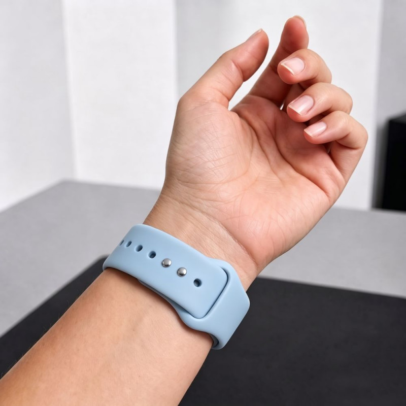 Tech-Protect Silicone cinturino per Apple Watch 8/9/10/11/12/SE 40/41/42 mm, blu