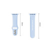 Tech-Protect Silicone cinturino per Apple Watch 8/9/10/11/12/SE 40/41/42 mm, azzurro