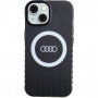 Custodia Audi IML Big Logo MagSafe per iPhone 15 / 14 / 13, nera (AUDI000075)