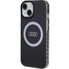 Custodia Audi IML Big Logo MagSafe per iPhone 15 / 14 / 13, nera (AUDI000075)