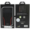 Custodia Audi R8 Genuine Leather MagSafe in vera pelle per iPhone 18 Pro Max / 17 Pro Max, nera e rossa (AUDI000240)