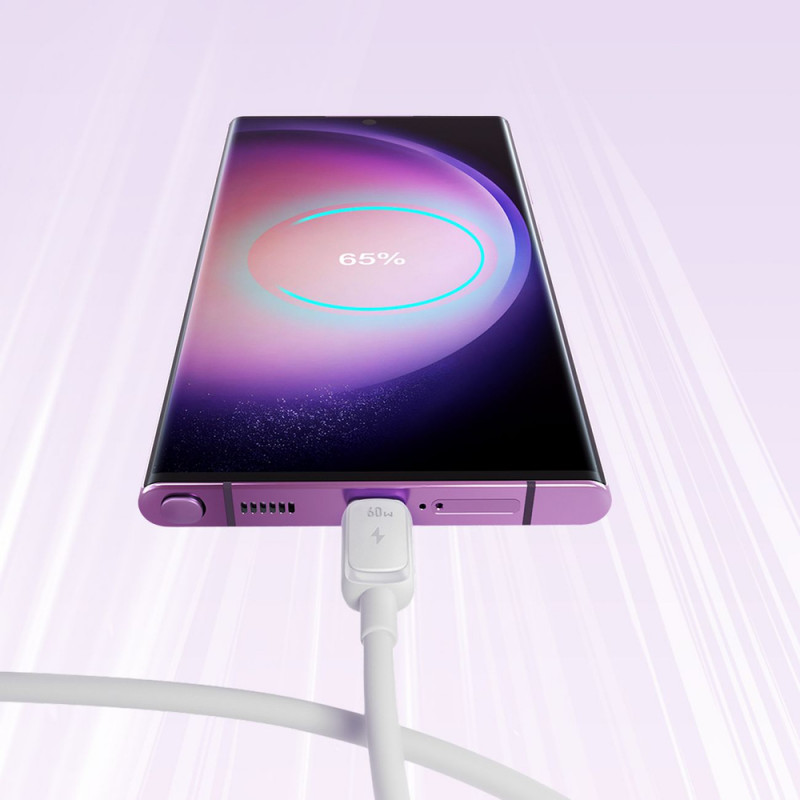 Cavo Joyroom S-A14 Multi-Color Series USB-C - USB-C, 60 W, 480 Mbps, 1,2 m, bianco (S-CC100A141W)