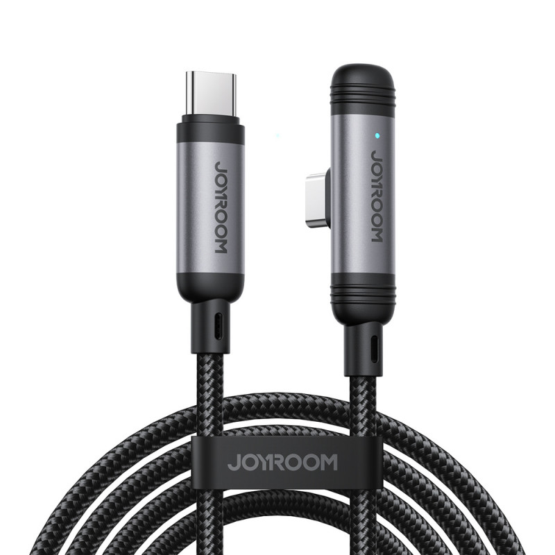 Joyroom EnjoyX Series S-A56 cavo USB-C - USB-C a 90°, 60 W, 480 Mbps, 1,2 m, nero