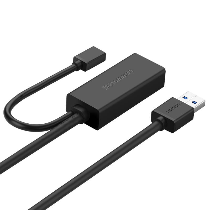 Cavo prolunga UGREEN US175 USB 3.0 con porta di alimentazione micro USB, 5 m, nero