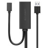 Cavo prolunga UGREEN US175 USB 3.0 con porta di alimentazione micro USB, 5 m, nero