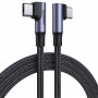Cavo angolare UGREEN US335 70696 da USB-C a USB-C, 100 W, 1 m, nero
