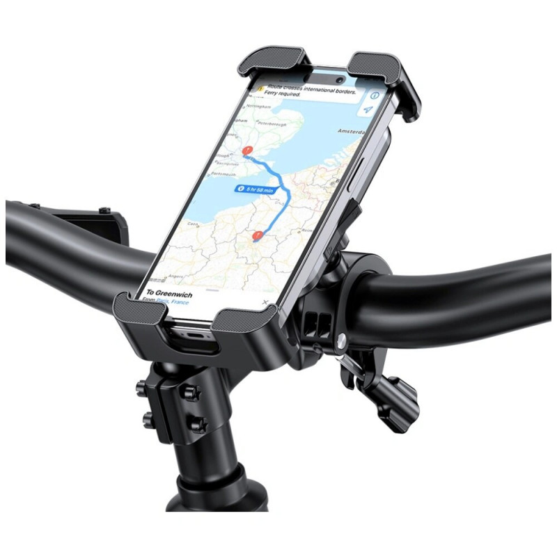 Supporto per telefono da bicicletta USAMS ZJ082, nero