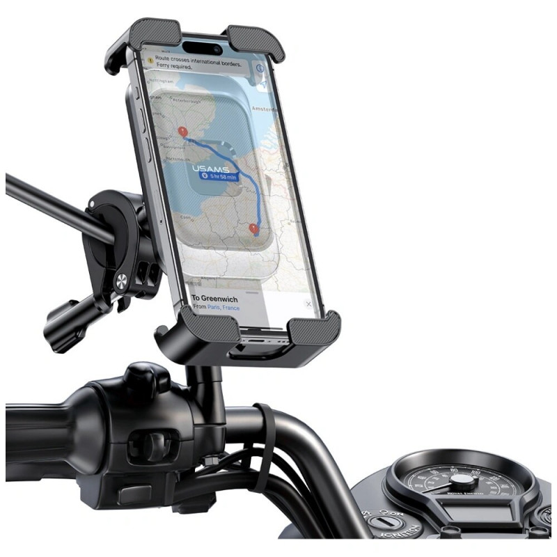 Supporto per telefono da bicicletta USAMS ZJ082, nero