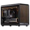 Jonsbo D33 Wood case per PC, Micro-ATX, mATX, vetro temperato, nero, legno