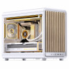 Jonsbo D33 Wood case per PC, mini case, mATX, vetro temperato, bianco, legno (D33 WD/WHITE)