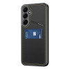 Dux Ducis custodia Rafi II per Samsung Galaxy S25 con supporto e portafoglio, nera