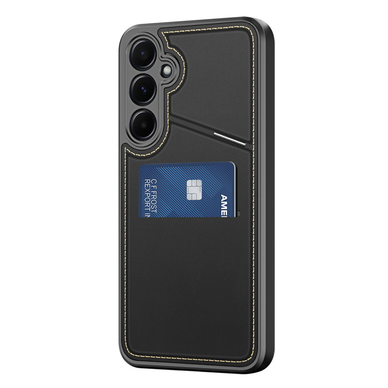 Dux Ducis custodia Rafi II per Samsung Galaxy S25 con supporto e portafoglio, nera