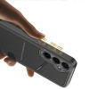 Dux Ducis custodia Rafi II per Samsung Galaxy S25 con supporto e portafoglio, nera
