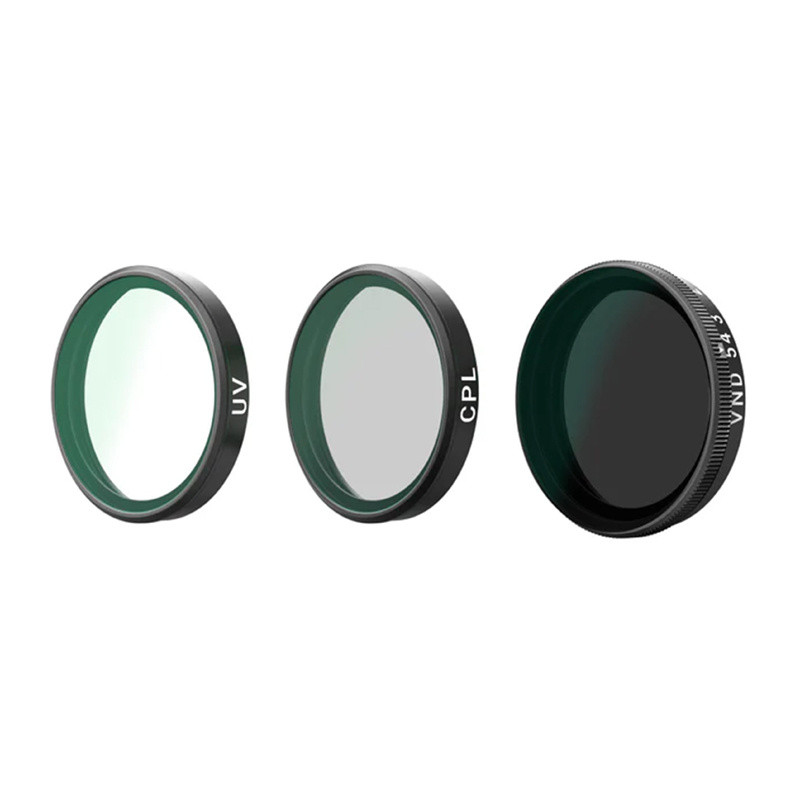Telesin set di filtri CPL/VND8/UV per DJI Osmo Action 6 (3 pz.)